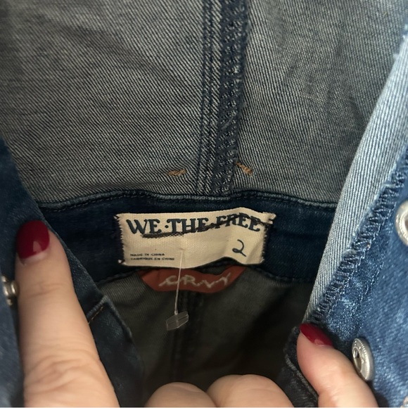 New Free People CRVY Hyde Park Denim Jumpsuit - Picture 6 of 8